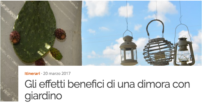 i benefici di una casa con giardino 