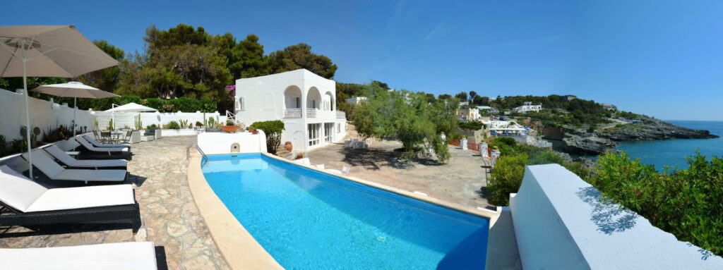 villa in affitto in salento - villa nova - piscina vista mare