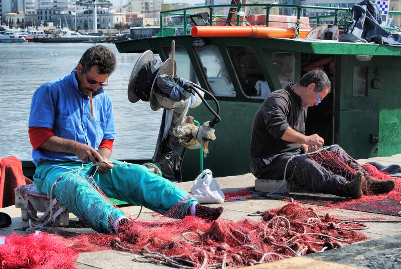 porto di gallipoli - pescatori