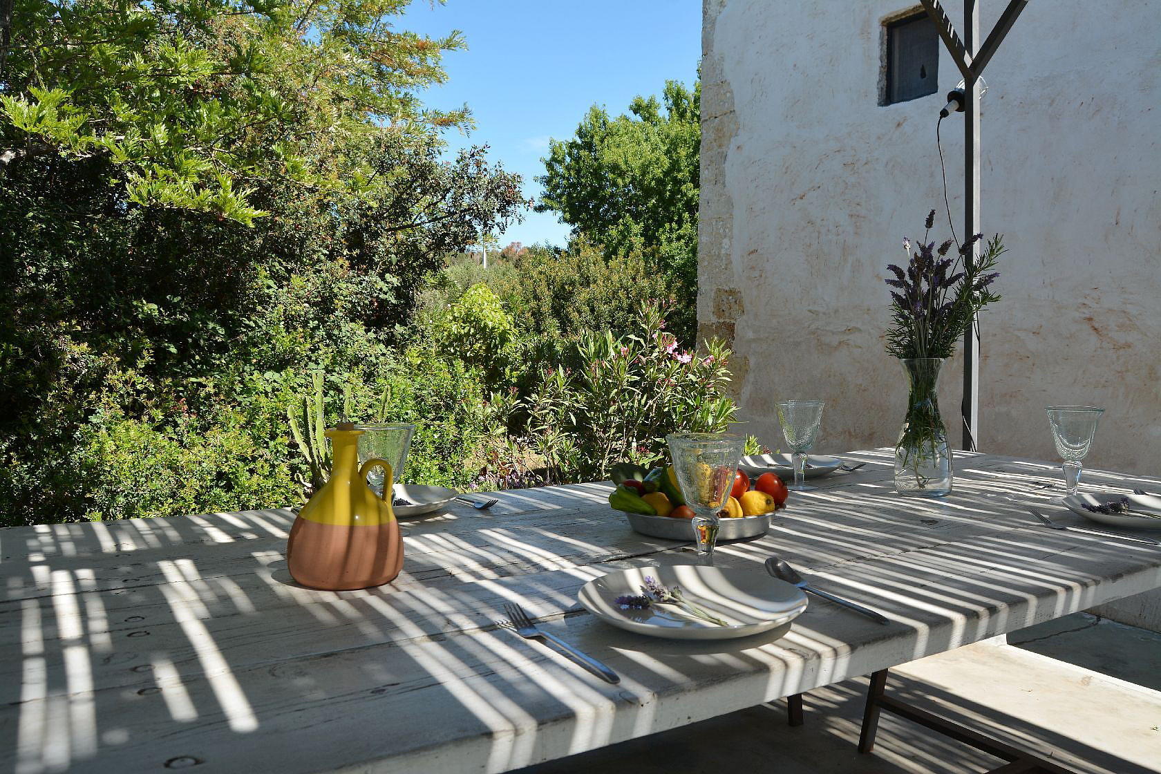 Pergola attrezzata con vista mare