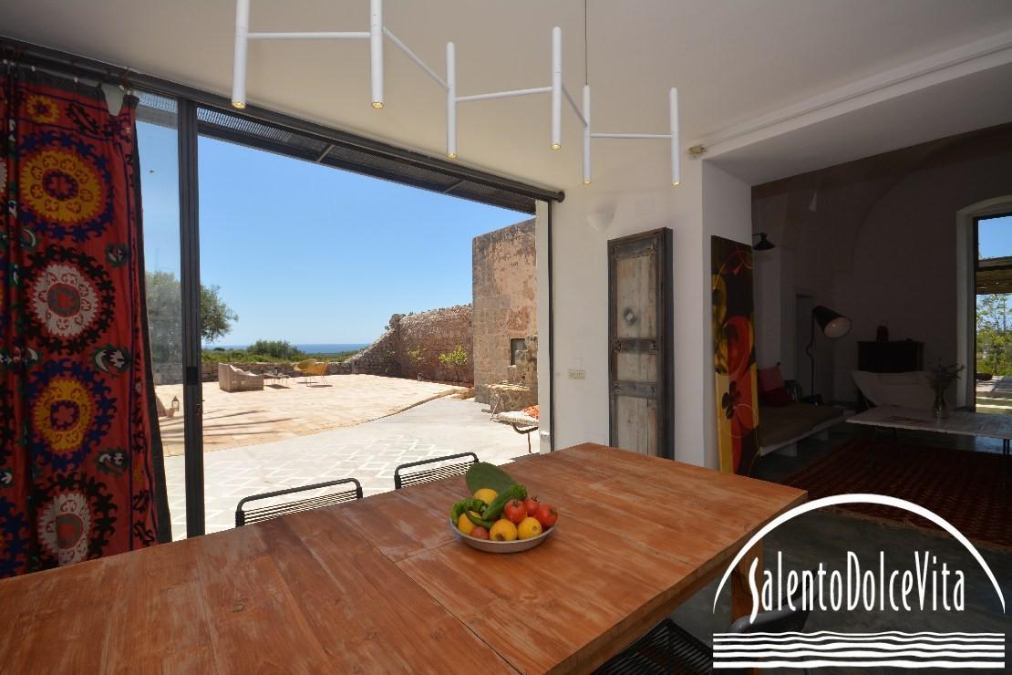 Dining room with kitchen corner