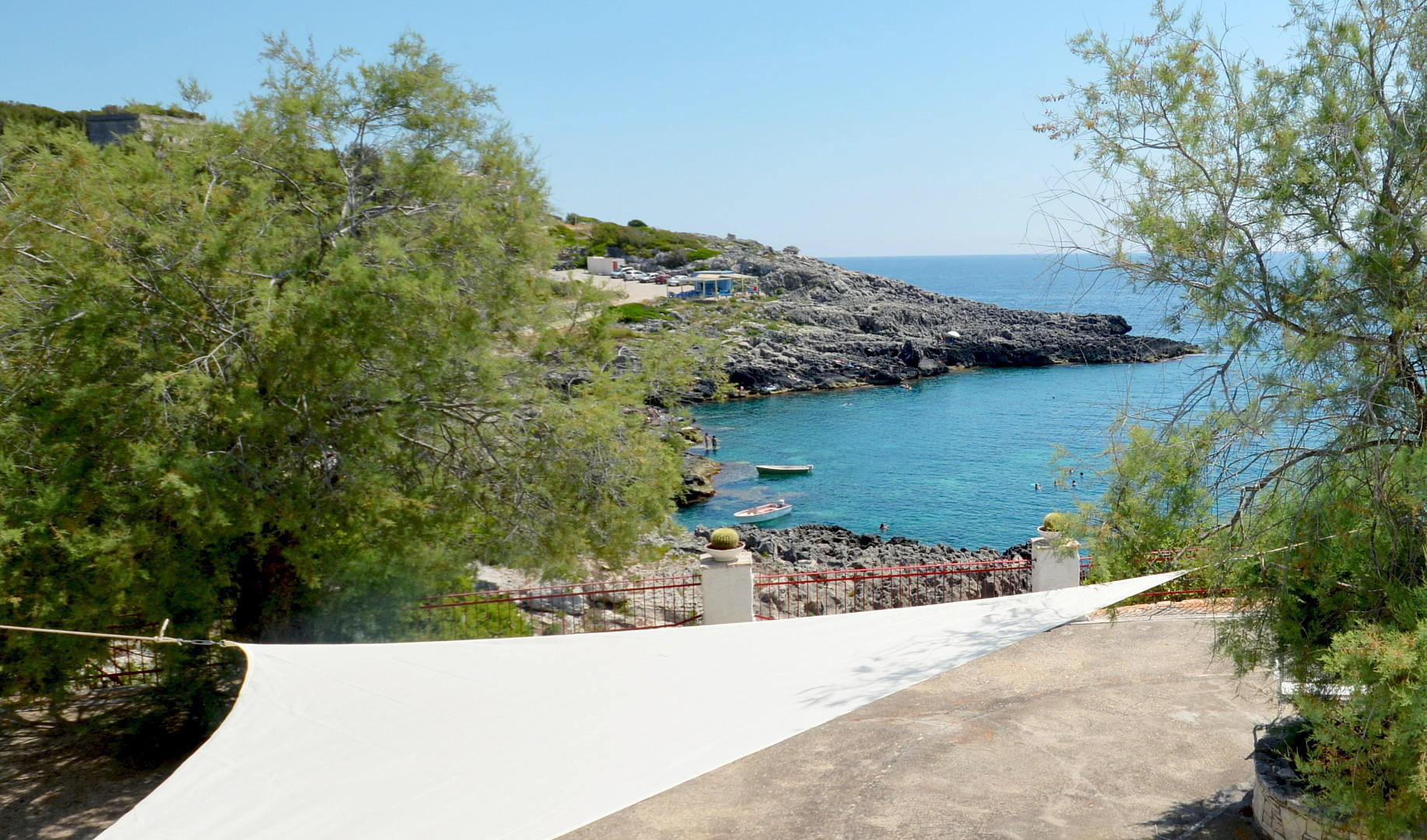 Primo piano Porticato attrezzato con vista sul mare