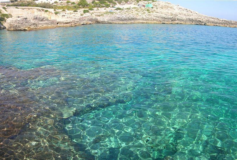 la couleur de l‘eau de mer