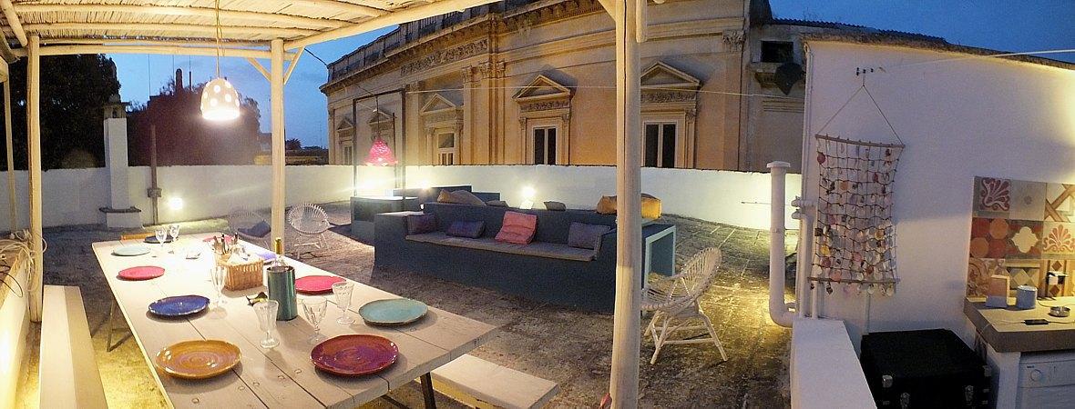 Terrazza sul tetto attrezzata
