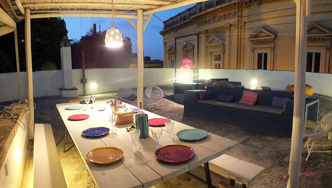 Terrazza sul tetto attrezzata