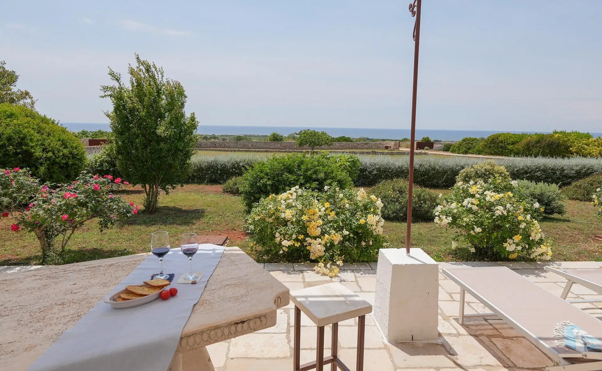 Véranda avec vue sur la mer