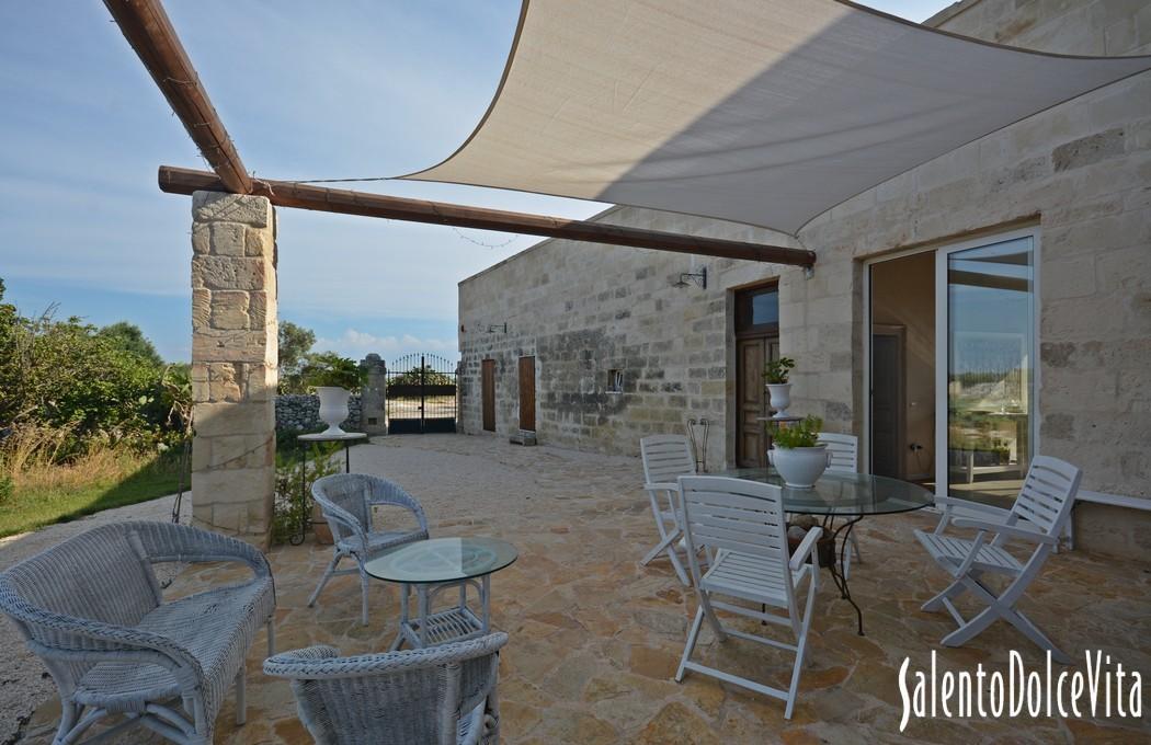 Pergola on the main entrance property