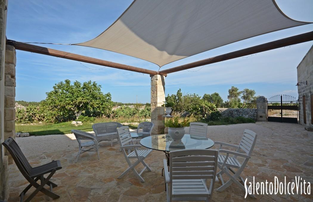 Pergola on the main entrance property