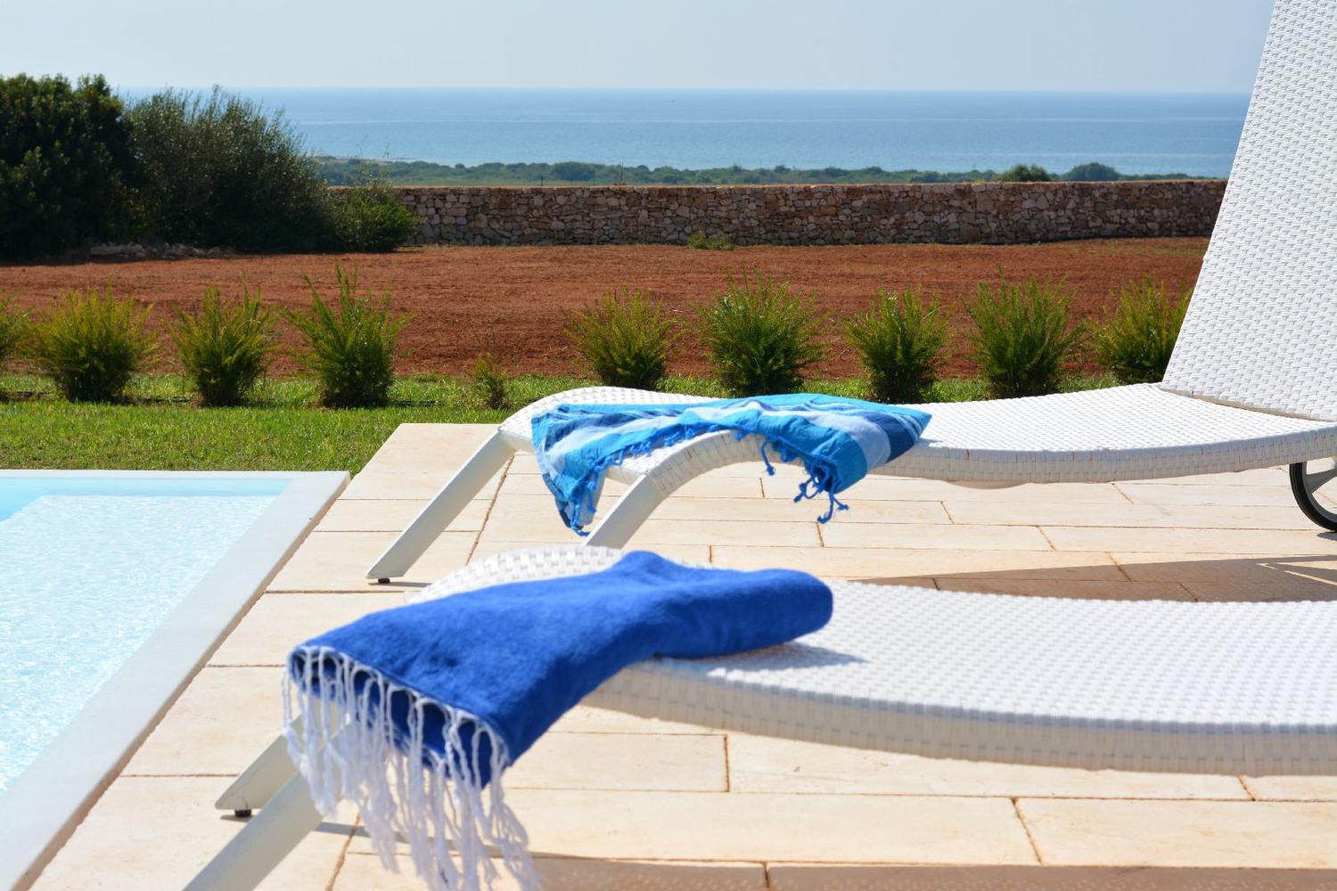 Giardino e colori del mare dettagli