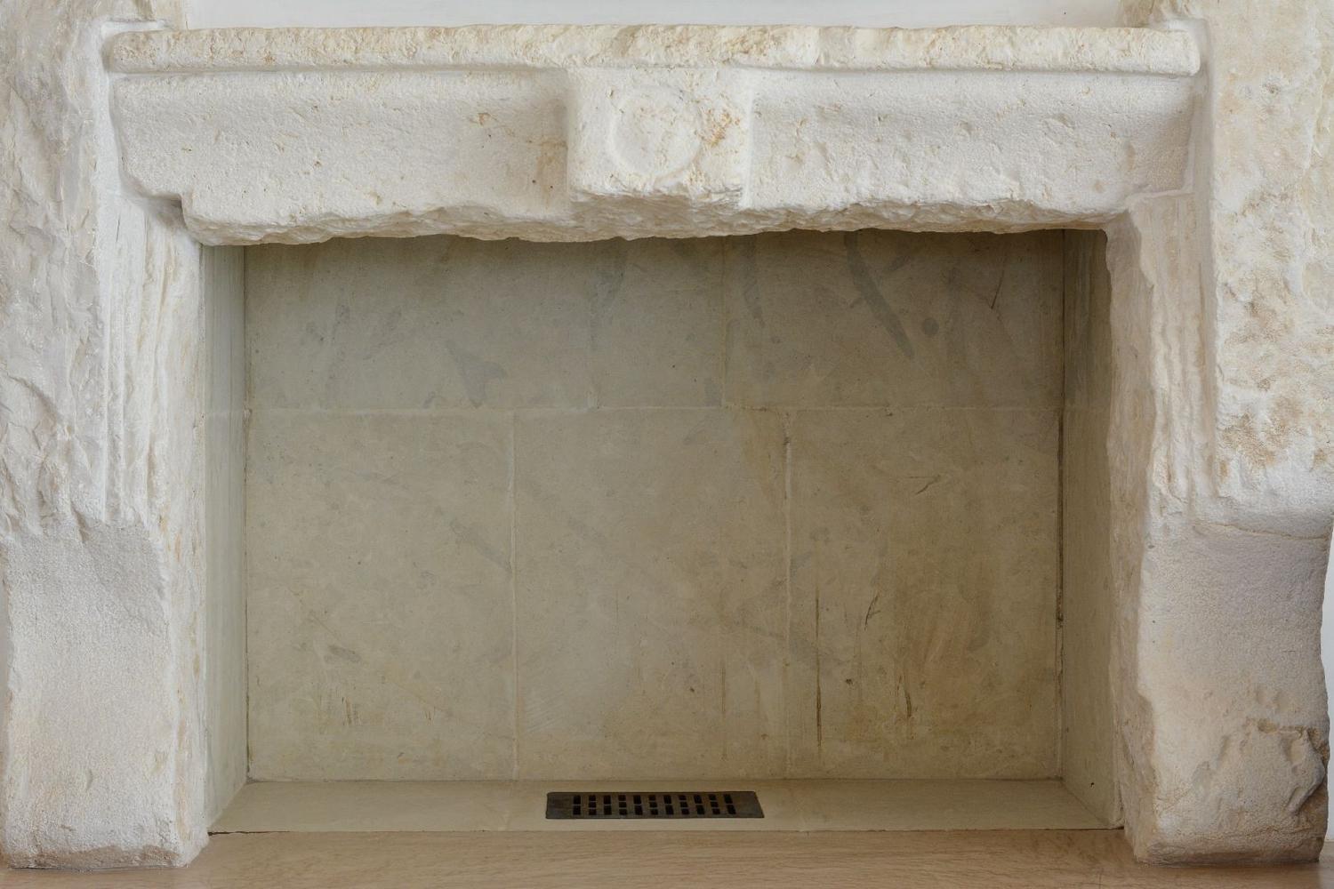 Lounge area fireplace detail