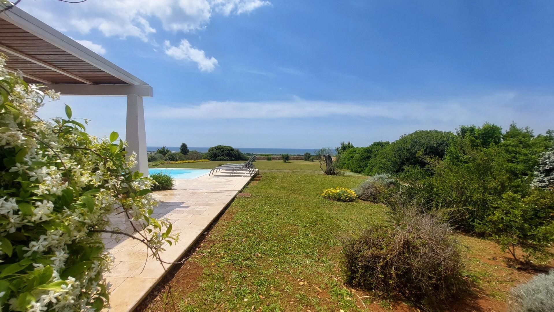 Garden with sea view