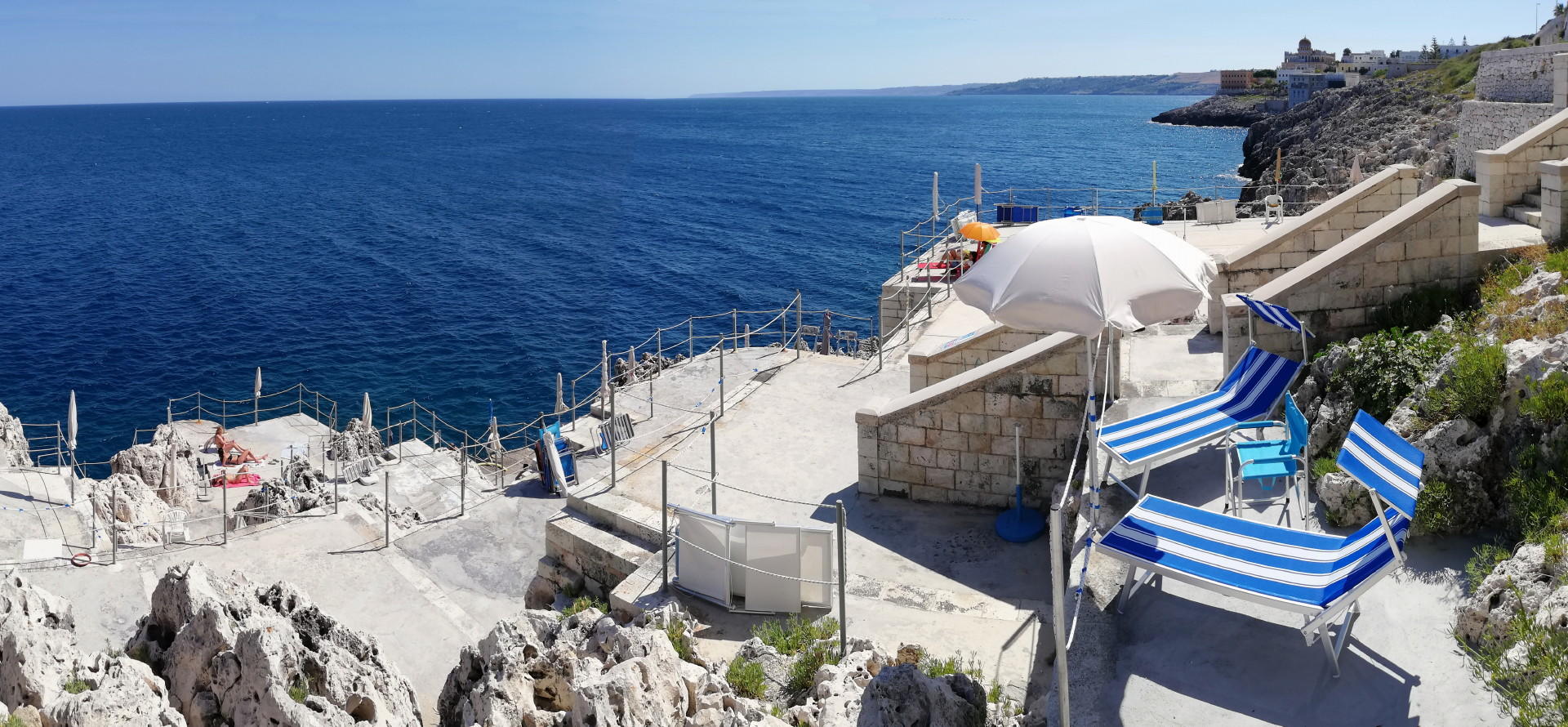 Accesso al mare e al solarium di Casa il Loggiato