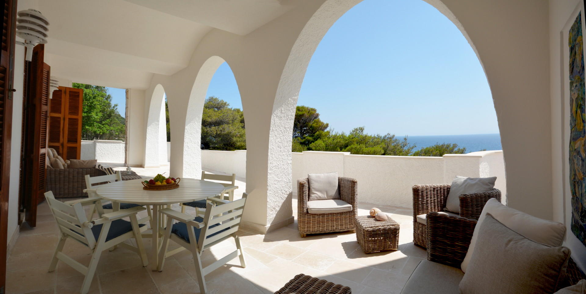 1er étage - Terrasse aménagée avec vue mer panoramique