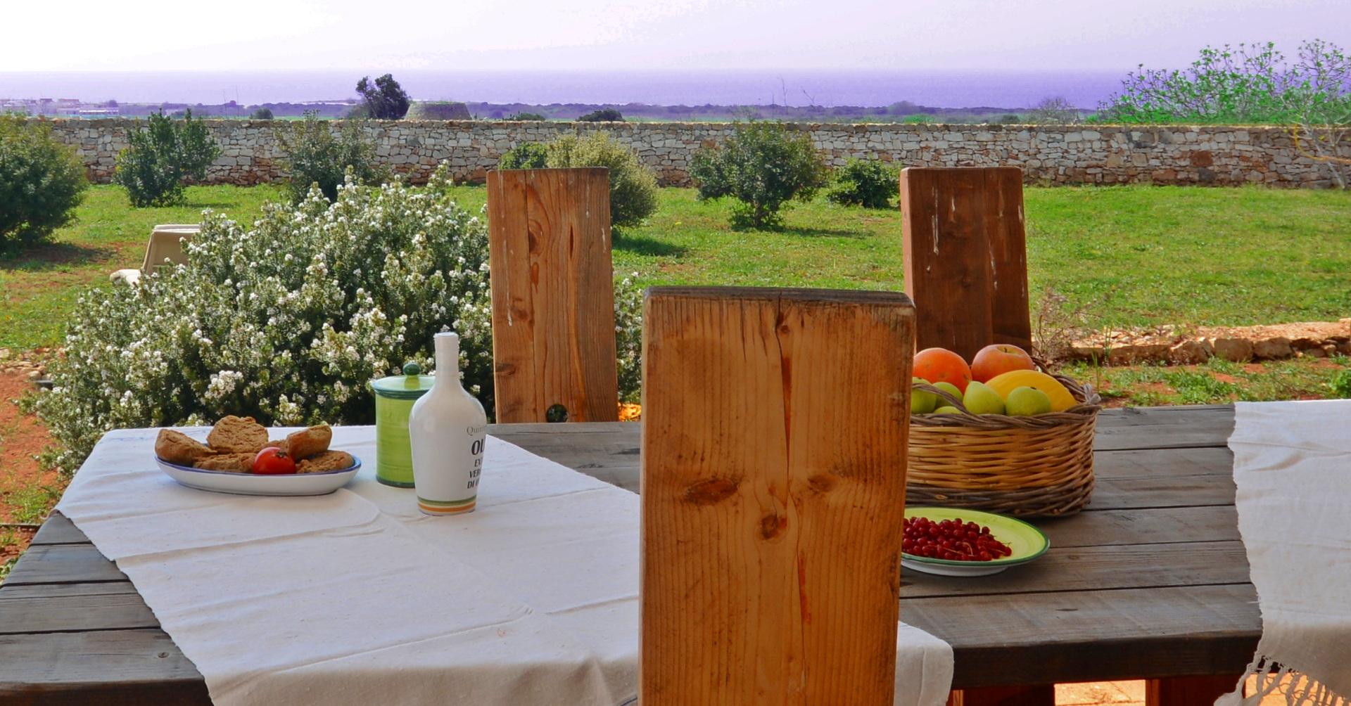 Pergola attrezzata vista mare