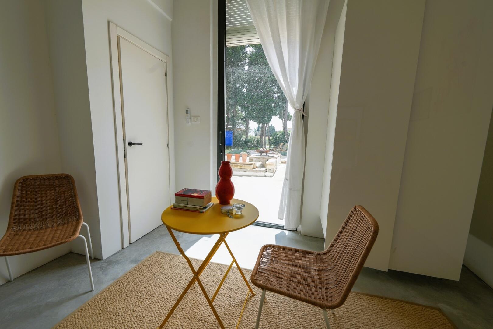 Chambre double A - vue sur le coin yoga