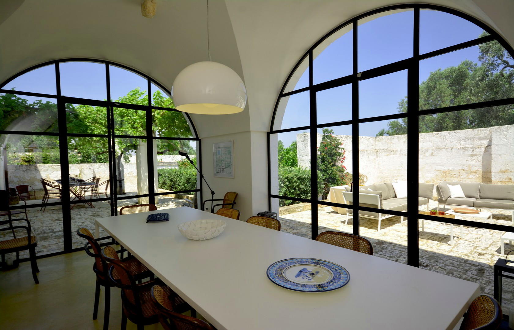 Ground floor, dining room with design kitchen corner