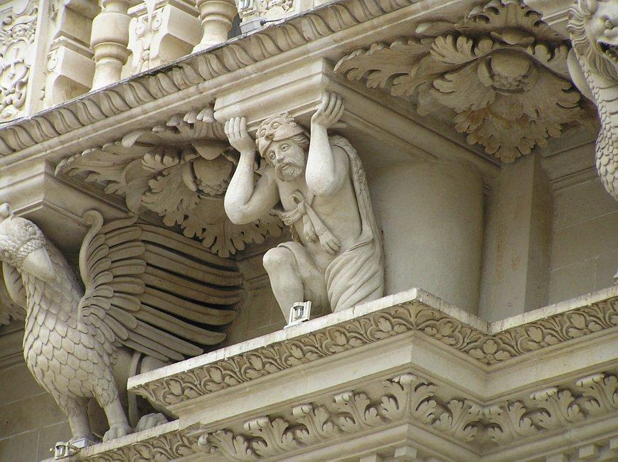 Lecce Santa Croce Church detail