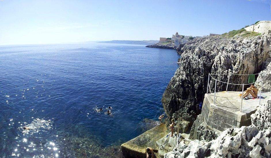 Santa Cesarea Terme Gli Archi - accès à la mer