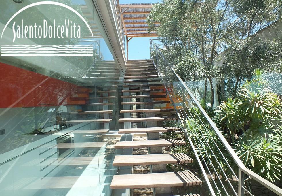 Scale esterne  che conducono alla villa