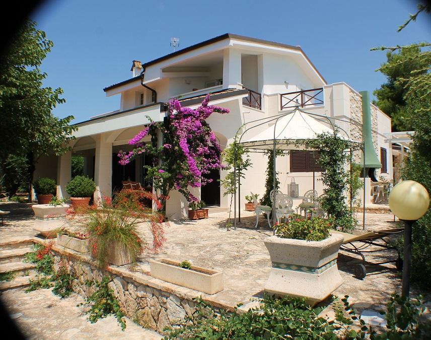 Backyard furnished pergola