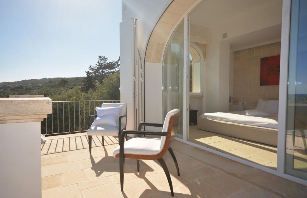 Premier étage - chambre double A- terrace avec vue sur la mer