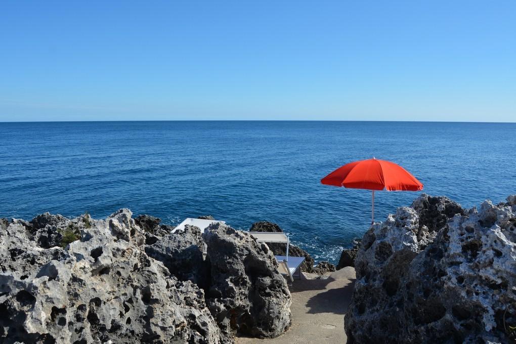 Caletta comoda per accedere al mare