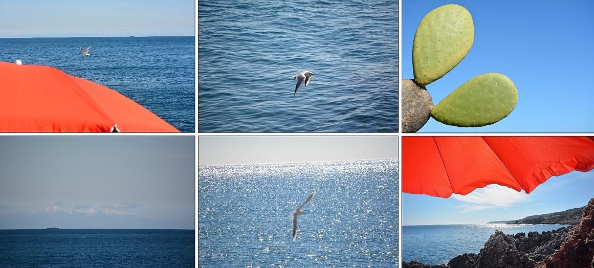 Crique avec plate-forme en béton équipée et pratique pour accéder à la mer