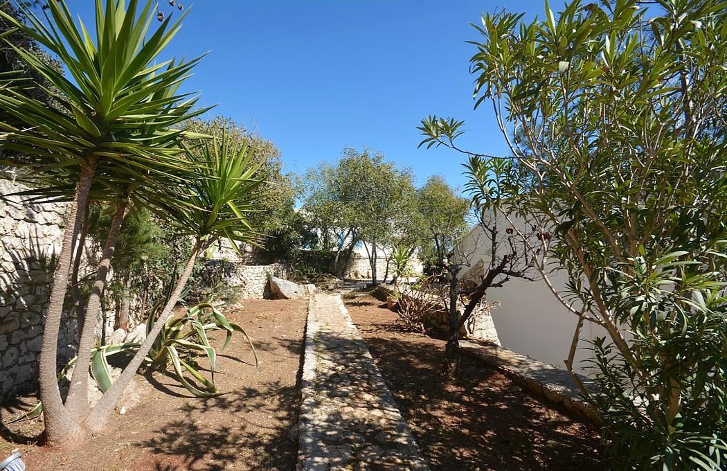 Escalier de jardin derrière la maison