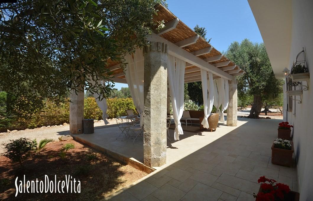 furnished pergola