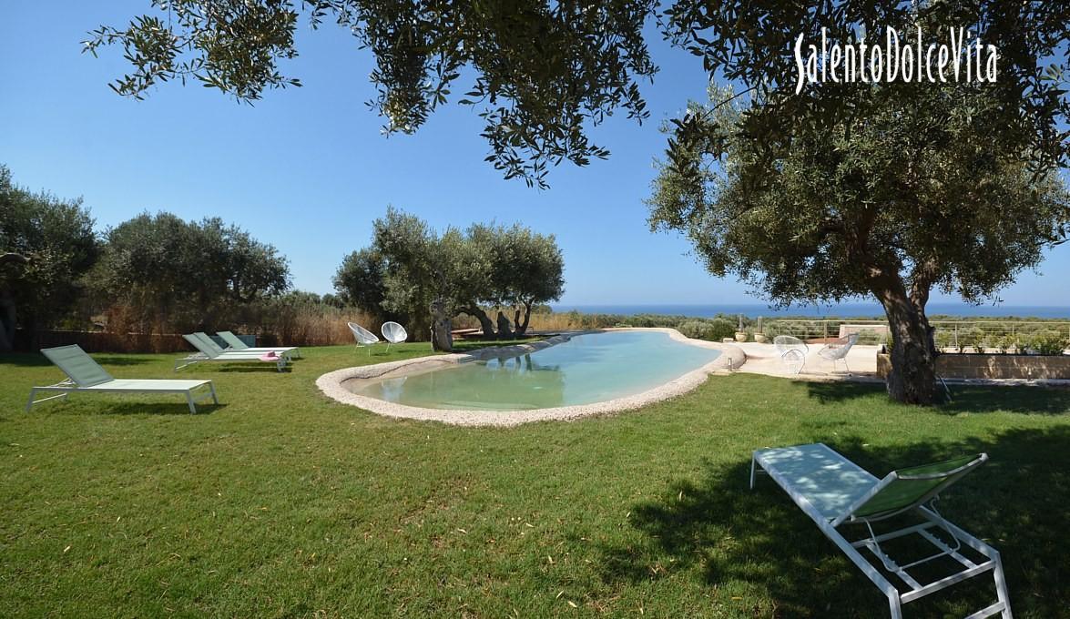 Swimming pool area Panoramic sea view 