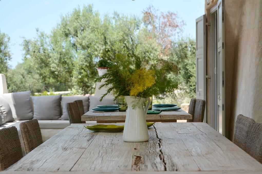 Furnished pergola