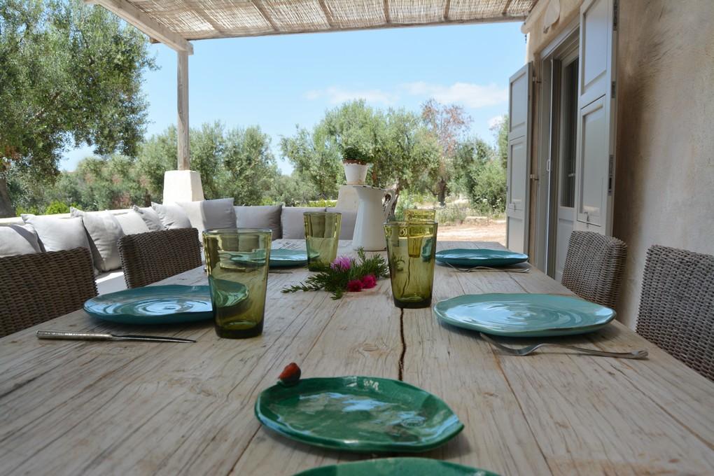 Furnished pergola