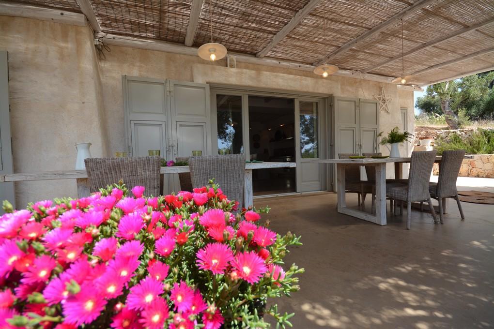 Furnished pergola