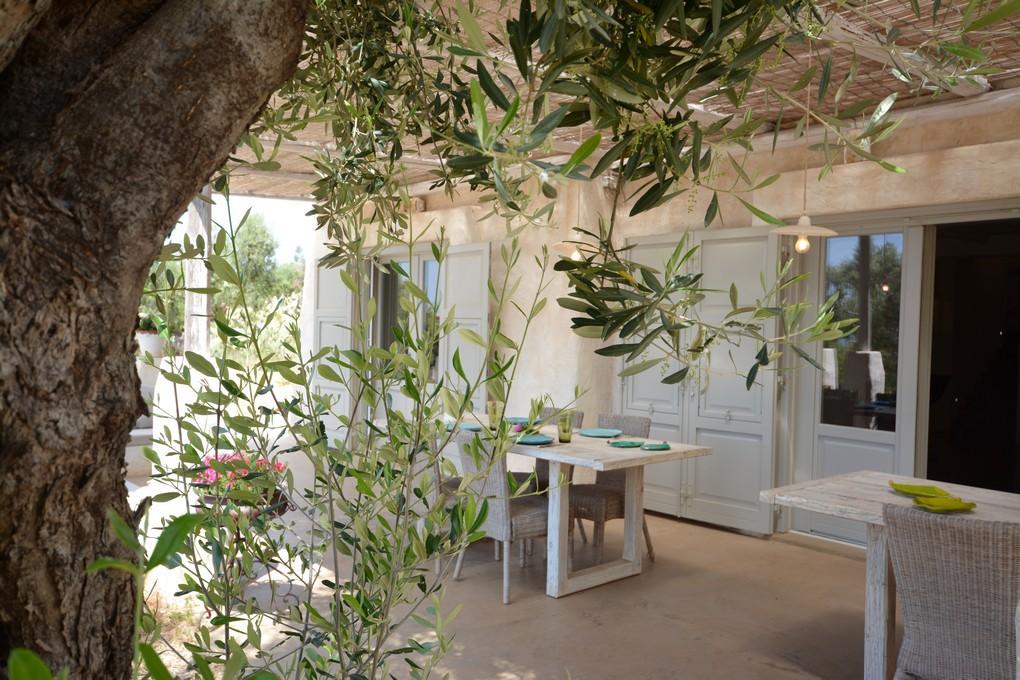 Furnished pergola