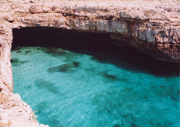 Rocky cove sea