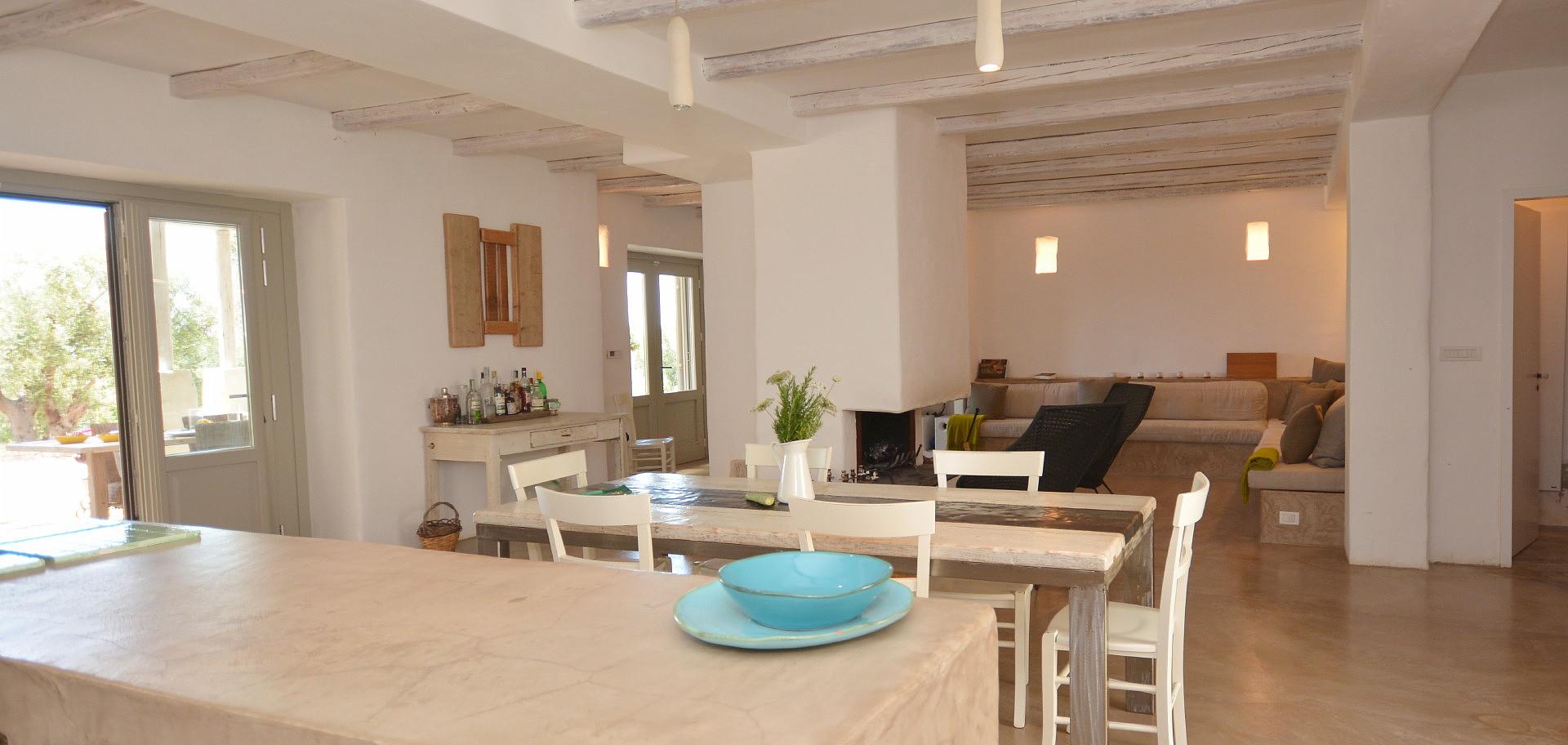 Living-dining room - View from the kitchen