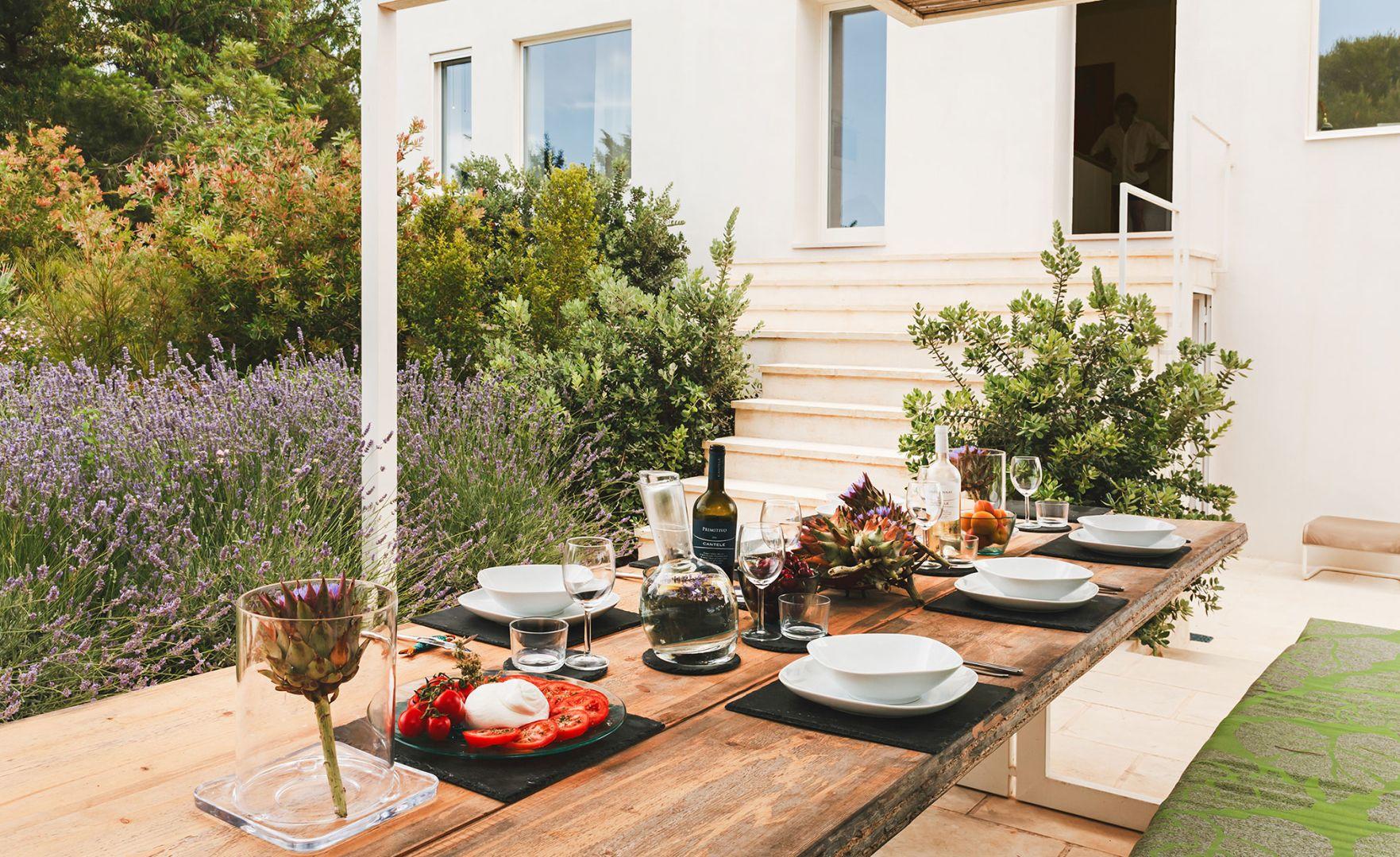 Al fresco dining area