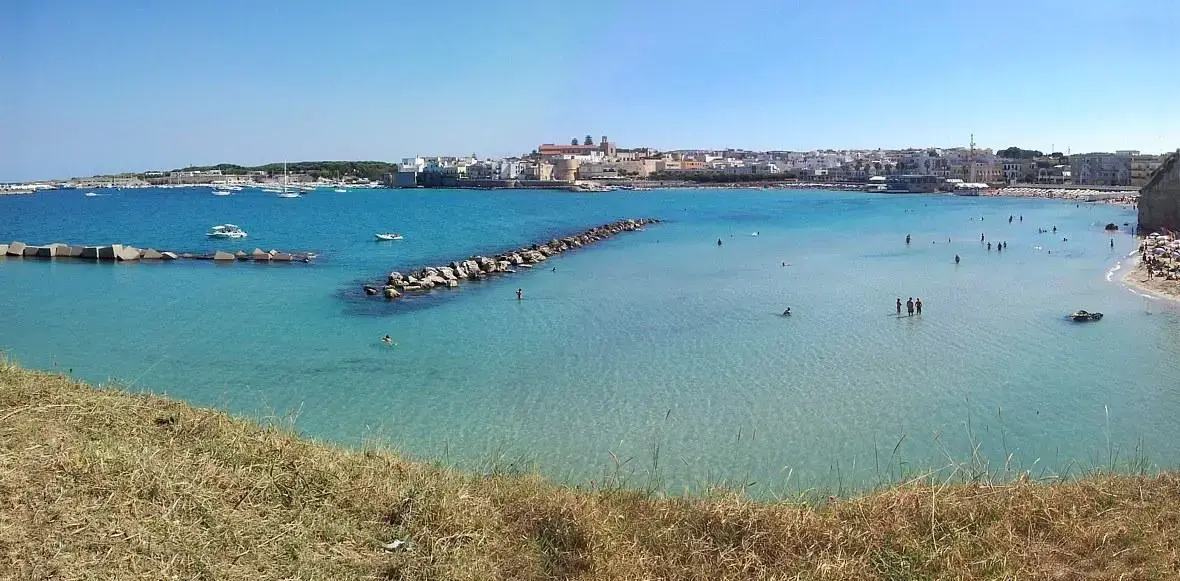 Otranto dock Historic center view