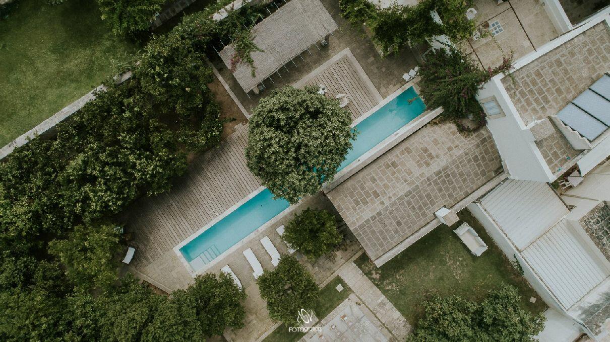 Jardin avec piscine