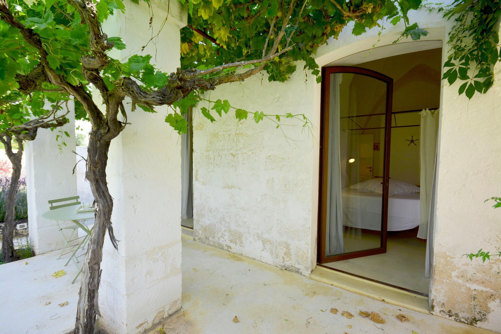 Ground floor, Pergola & courtyard with access from bedrooms