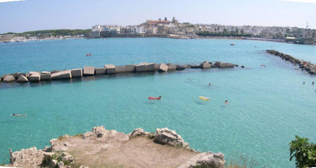 sandy beach and sea Otranto