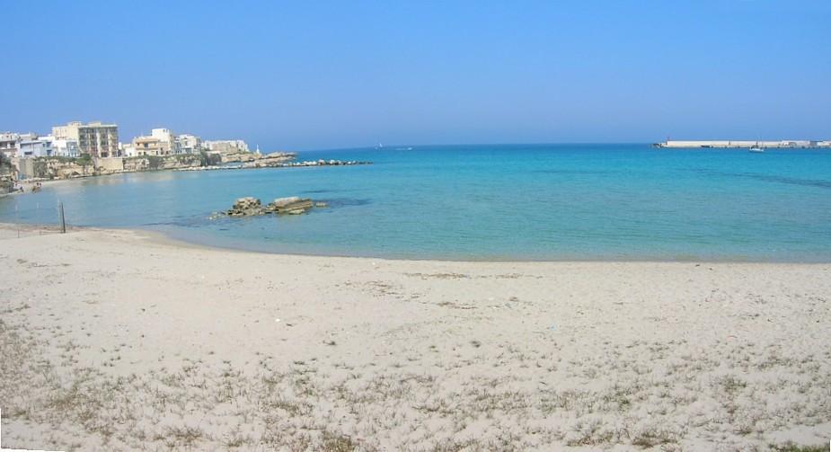 Closest sandy beach and sea of Otranto
