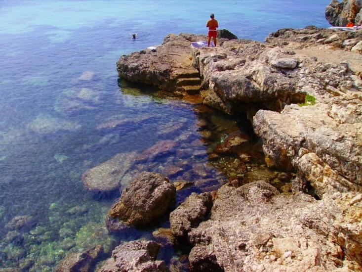 Torre Suda - Accès à la mer