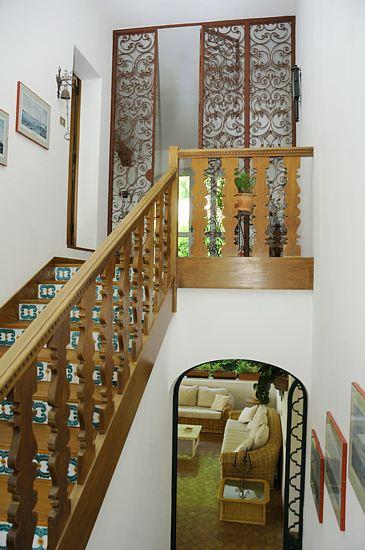 Stairs leading to the first floor