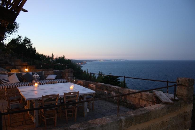 Terrasse bei Nacht