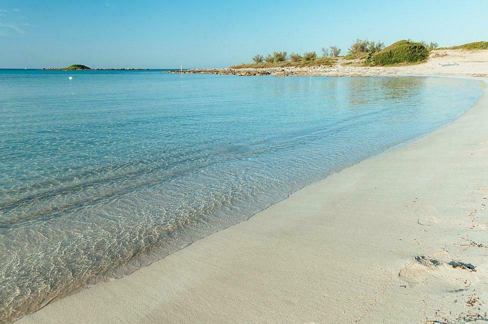 plage de sable Pescoluse & Maldives del salento