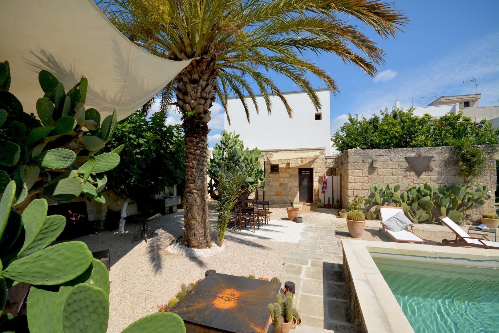 Swimming pool courtyard 