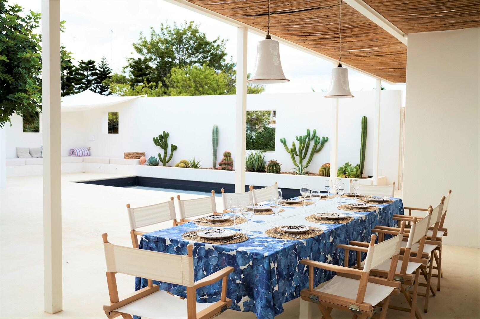 Al fresco dining area