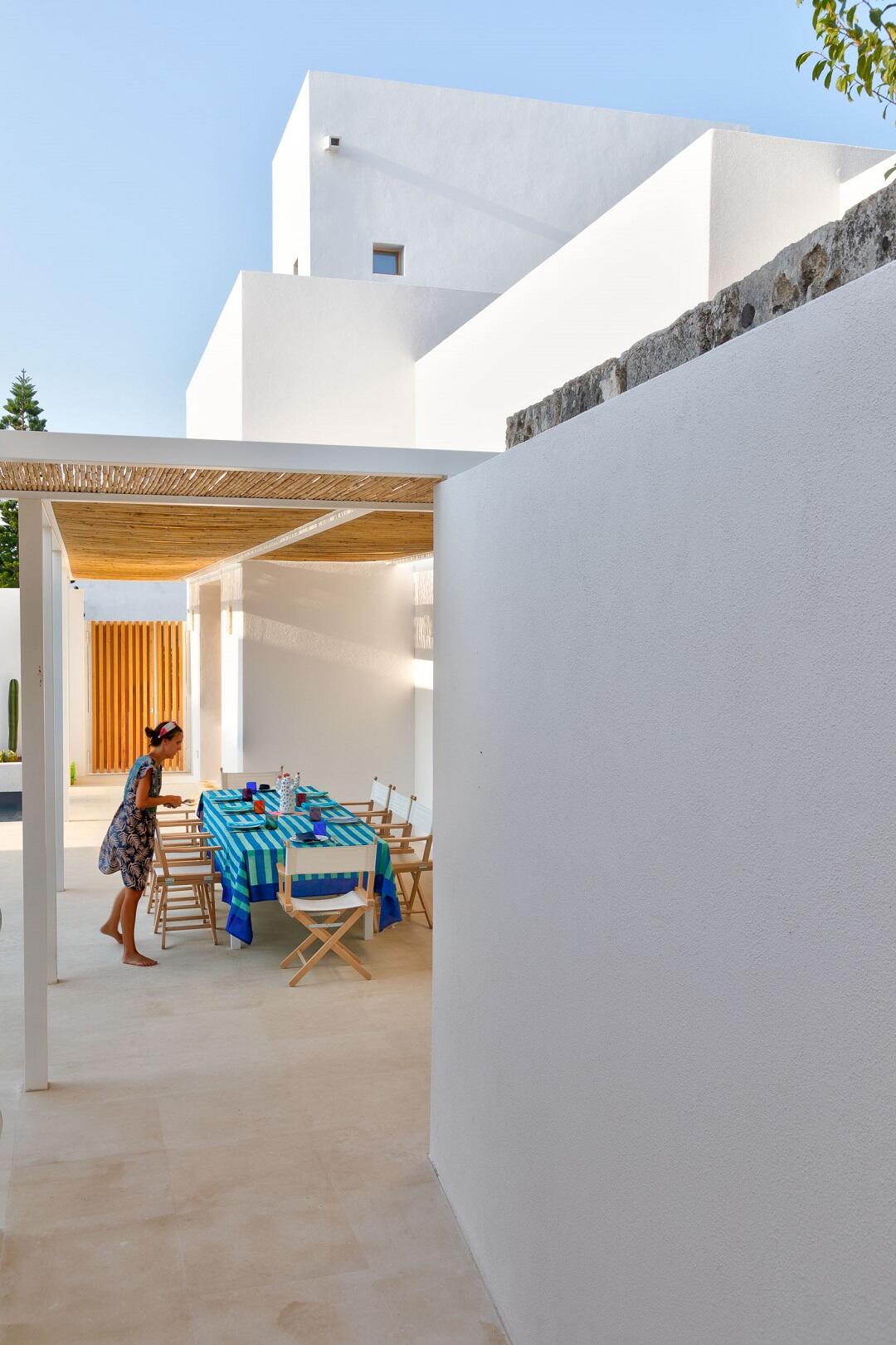 Al fresco dining area