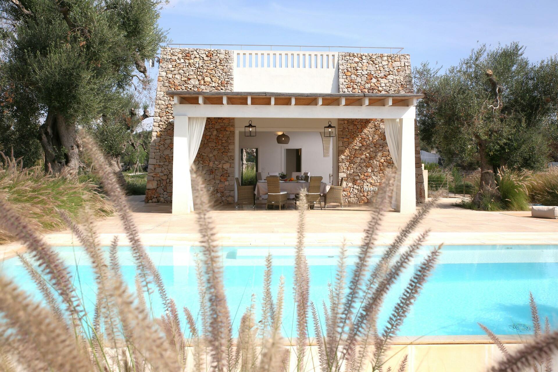 Villa swimming pool area 